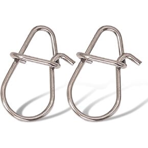 100pcs Fishing Snap Gourd-Shaped Fishing Duolock Snaps Fishing Swivels and Clips, Heavy-Duty Fishing Swivel Snaps, Speed Clips for Fishing Lures, Fishing Tackle with Swivels Fishing Snaps