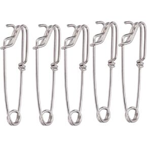 Longline Fishing Snap Clips , Stainless Steel Longline Branch Hanger Snap Swivels fl-oat Line Tuna Clip Fishing Accessories , Downrigger Release Clip , 5Pcs Tuna Clips for Floats Tuna Fishing Line Fis
