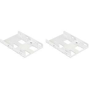 Corsair Dual SSD Mounting Bracket (3.5" Internal Drive Bay to 2.5", Easy Installation) White (Pack of 2)