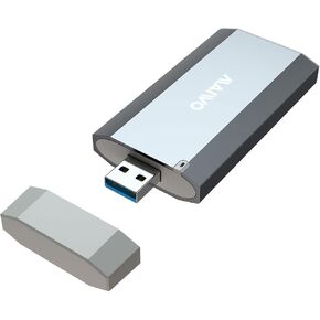 MAIWO USB 3.0 mSATA SSD Enclosure, 5Gbps External SSD Adapter (No Cable Required), UASP & Trim Support, Up to 2TB Capacity, Portable Aluminium Enclosure for 3050 mSATA SSD
