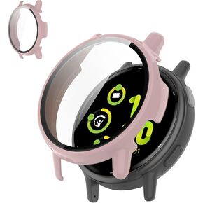 for Garmin vivoactive 5 Screen Protector Case [Full Coverage], Hard PC Bumper All-Around Protective Accessories for Garmin vivoactive 5 Built-in Tempered Glass Film