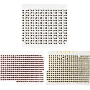 Patikil صيد الأسماك إغراء 3D عيون 4 مم ، 300pcs مقاومة للماء السمك الاصطناعي ذبابة يربط الحرف اليدوية معالجة الملحقات لصيد الأسماك DIY ، 3 ألوان