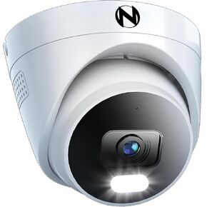 Night Owl Wired IP 4MP Deterrence Dome Camera with 2-Way Audio - White