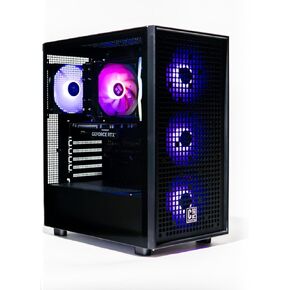 Cost Plus Gaming M1 Flow - Starter Tier Gaming PC - AMD Ryzen 5 5500 4.2GHz Boost, RTX 3050, 500GB NVME SSD, 16GB DDR4-3200, 600W+ Gold PSU, WiFi, Windows 11 Home 64-bit (5500 | RTX 3050)