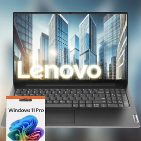 Lenovo 2025 V15 Laptop, 15.6" FHD Display, Multi-cores AMD Ryzen 5 Processor (Beats i7-1165G7), 16GB DDR5 RAM, 512GB SSD, HDMI, RJ45, Numeric Keypad, Wi-Fi, Windows 11 Pro, Black