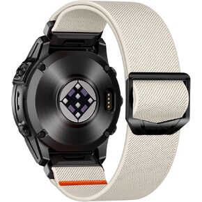 Stretchy Nylon Band Compatible with Garmin Fenix 5X Watch Band, Sport Easy-Fit 26mm Band for Fenix 8 51mm/7X/7X Pro/6X/6X Pro/5X Plus/3/3 HR/Instinct 2X/Tactix/Enduro/Descent/Epix Pro 51mm