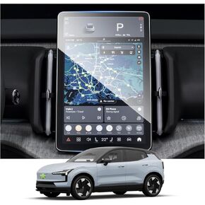 Ruiya Screen Protector for Volvo EX30 12.3" Display Touchscreen 9HD Hardness Anti-glare Scratch Tempered Glass Compatible with 2024 2025 Volvo EX30 Accessories