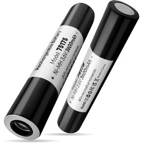 (2-Pack) 75175 Rechargeable Batteries, Ni-MH Battery Compatible with Streamlight Stinger DS, LED HP, XT, 75525 75810 75375 75300 75500 76000 76300, PolyStinger, Pelican M9, FL126 Flashlight