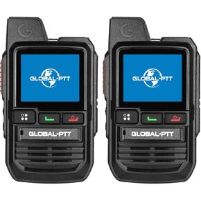 Unlimited Range - Nationwide 4G LTE Global PTT Long Range Walkie Talkies Set of 2 - No Monthly or Subscription Fees