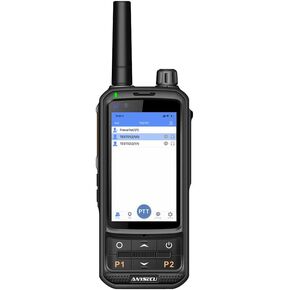 ANYSECU LTE 4G POC PTT Network Radio Dual Sim Card WiFi Radio Unlocked GSM Compatible with Zello Real PTT