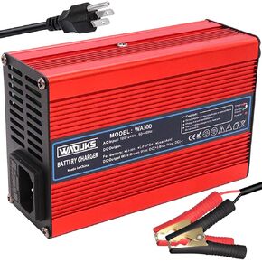 14.6V 15A Charger 12V 15A LiFePO4 Battery Charger Output Alligator Clip Used for 4S 12V 12.8V LiFePO4 Battery Pack