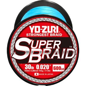 Yo-Zuri Superbraid 600 yd Floating Braid, Blue, 30 lb