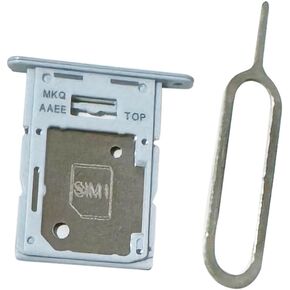 Double SIM Card Tray SD Card Tray Holder Slot Replacement for Samsung Galaxy A15 4G Light Blue
