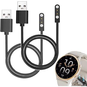 Smart Watch Cables Compatible with K53 KEEPONFIT 1.27" Smart Watch, 2-Pack
