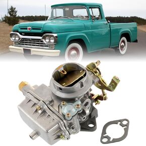 Partol Holley Carburetor For Ford 1957 1960 1962 144 170 200 223 inline 6-Cyl 4-Cyl Engine 1 Barrel Replace 1904 Holley Carb - Manual Choke
