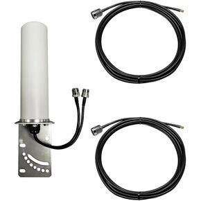 M19b 2 -Lead Mimo 2 X Cellular 4G LTE CBRS 5G NR L L -BRACKET MOUNT (الهوائي فقط - 2 × 1 قدمًا - N أنثى)