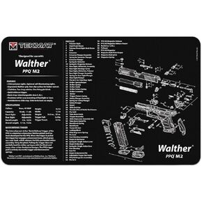 TekMat Cleaning Mat for use with Walther PPQ M2 , Black