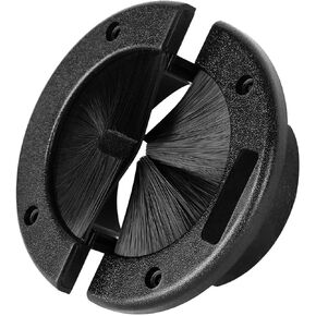 Tecmojo Raised Floor Cable Seal Brush Grommet 5.7" Large Round Brush Grommet, Airflow Management 1 Pack