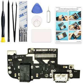 for Moto G Stylus 2020 Charging Port Replacement Kit, Moto G Stylus 2020 XT2043, XT2043-4 Dock Board USB-C Connector, with Toolkit & Instruction Manual