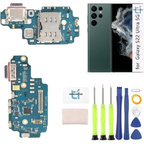 USB Charging Port for Samsung Galaxy S22 Ultra 5G Dock Connector Replacement for Samsung S22 Ultra 5G Charger Port Dock Board Repair Parts