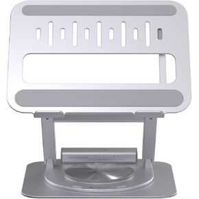 ADAM elements USB-C Stand Ultra/Laptop Docking Station – CASA Hub Stand Ultra USB-C Magnetic 6in1 Hub Stand for All MacBook, iPad & USB-C Laptop - USB-C Host, USB-C PD, USB-C, USB-A, HDMI, RJ45 (Gray)