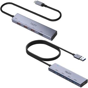 USB C HUB 10Gbps, TSUPY USB HUB with 4K 60Hz HDMI, 3* USB 3.2 A Ports, 100W Power Delivery USB Port, Multi USB C Splitter Adapter HUB for MacBook Air/Pro, iPad Air/Pro, iMac, Tablet,Phone