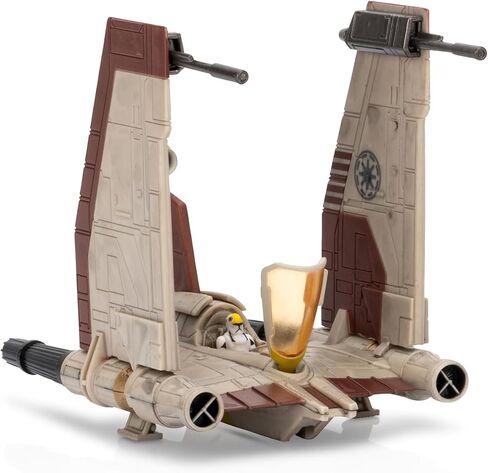 Star Wars Micro Galaxy Squadron Bo-Katan’s Gauntlet Fighter (Armada Edition) - 5-inch Vehicle with Rotating Wings and 1-Inch Micro Figure Accessory in Kuwait