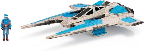 لعبة Star Wars Micro Galaxy Squadron Bo-Katan's Gauntlet Fighter (إصدار أرمادا) - مركبة مقاس 5 بوصات مع أجنحة دوارة وإكسسوار مجسم صغير مقاس 1 بوصة in Kuwait