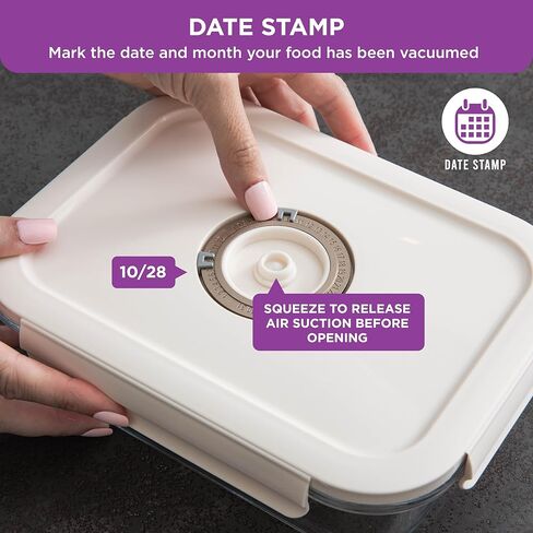 HOLDN’ STORAGE Electronic Vacuum Pump for Food Preservation, Quick-Seal Technology - Ideal for Marinating, Leftovers & Meal Prep in Kuwait