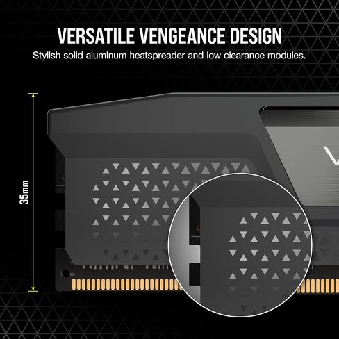 CORSAIR Vengeance DDR5 16GB (2 x 8GB) Up to 5200MHz AMD Intel RAM | Desktop Gaming Memory, AMD EXPO & Intel XMP 3.0 Compatible, CL40, Grey, CMK16GX5M2B5200Z40 in Kuwait
