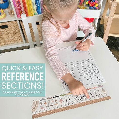 25 Colorful Desk Name Plates for Classroom - Classroom Name Tags for Desk, Desk Name Tags for Classroom, Student Name Tags for Desks, Student Name Plates for Desks Classroom, Name Plate for Desk Kids in Saudi Arabia