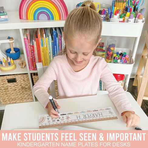 25 Colorful Desk Name Plates for Classroom - Classroom Name Tags for Desk, Desk Name Tags for Classroom, Student Name Tags for Desks, Student Name Plates for Desks Classroom, Name Plate for Desk Kids in Saudi Arabia