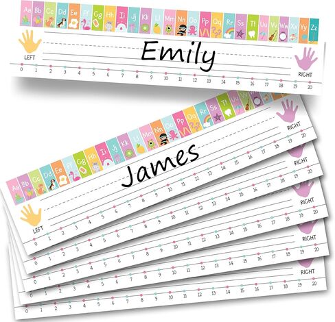 25 Colorful Desk Name Plates for Classroom - Classroom Name Tags for Desk, Desk Name Tags for Classroom, Student Name Tags for Desks, Student Name Plates for Desks Classroom, Name Plate for Desk Kids in Saudi Arabia