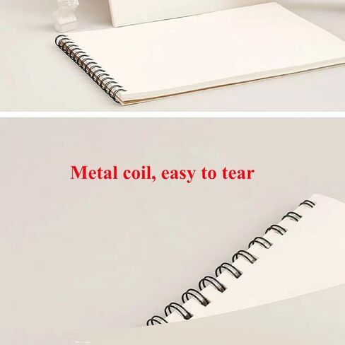 RGBMIX 9x12'' Water Color Paper Watercolor Pad Book, 140lb/300gsm, 30 Sheets, Fray-Free Pages Water Color Paper Blue in Kuwait