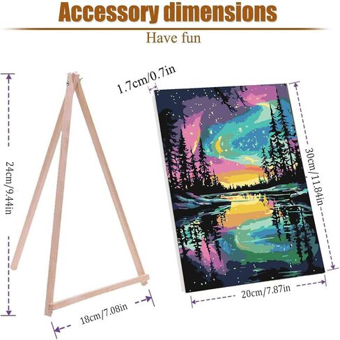 KICHANG Hallways Framed Paint by Number for Adults Canvas,DIY Paint by Numbers Kit for Adults Arts Crafts for Adults Beginner with 2 Paint Brushes,Acrylic Paint Kit for Home Wall Decor-8x12in in Saudi Arabia