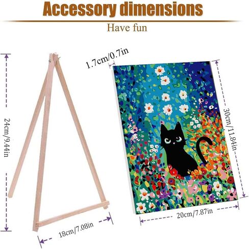 KICHANG Hallways Framed Paint by Number for Adults Canvas,DIY Paint by Numbers Kit for Adults Arts Crafts for Adults Beginner with 2 Paint Brushes,Acrylic Paint Kit for Home Wall Decor-8x12in in Saudi Arabia