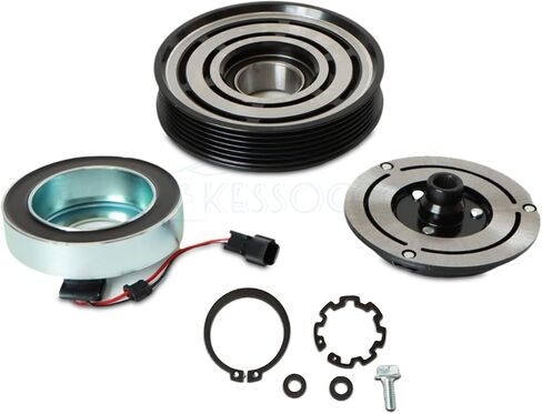Kessocco 1set AC ضاغط مخلب عدة 1805 10S20F FS784550SR تكييف الهواء ضاغط مخلب استبدال ل2000-2013 تشيفي سيلفرادو 1500 2500 3500 بكرة تحمل لفائف in Kuwait