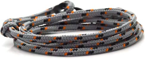 Fashion Plated Black Alloy Shark Tail Hook Colorful Rope Link Bracelet in Saudi Arabia