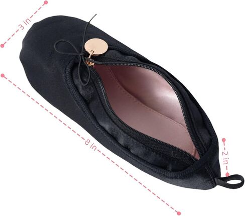 Ballet Dance Shoe Makeup Bag For Little Girls, Ballerina Slipper Makeup Pouch Bag, Ballet Pointe Shoes Gifts (1, pink) in Saudi Arabia