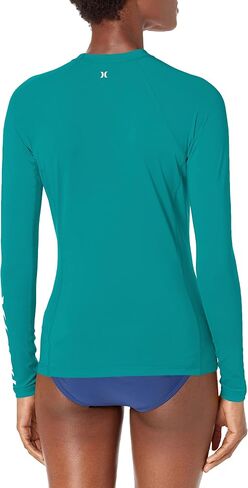 Hurley Women's Standard One and Only Long-Sleeve Rashguard, Black, Small in Saudi Arabia