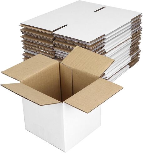 Hoikwo 9x7x5 Shipping Boxes Set of 30, White Corrugated Cardboard Box for Small Business for Packaging Mailing in Saudi Arabia
