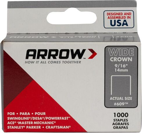 Arrow Fastener 60430 604 Wide Crown Swingline Heavy Duty 1/4-Inch Staples, 1,000-Pack, 1/4 Inch in Saudi Arabia