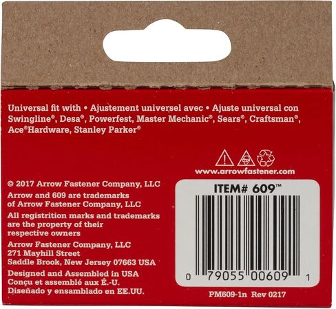 Arrow Fastener 60430 604 Wide Crown Swingline Heavy Duty 1/4-Inch Staples, 1,000-Pack, 1/4 Inch in Saudi Arabia