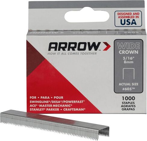 Arrow Fastener 60430 604 Wide Crown Swingline Heavy Duty 1/4-Inch Staples, 1,000-Pack, 1/4 Inch in Saudi Arabia