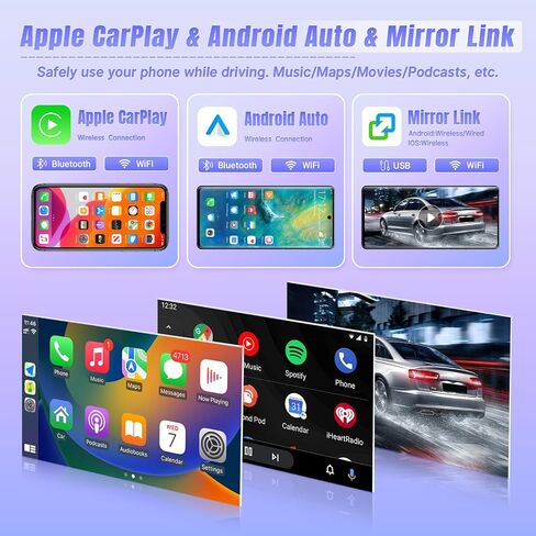 Stereo Stereo Radio Car Leadfan لشيفروليه سيلفرادو 2007-2013 Tahoe GMC Sierra Yukon Buick مع Carplay Android Auto ، شاشة تعمل باللمس 10.1 بوصة لراديو GPS GPS Sciving Bluetooth AHD in Kuwait