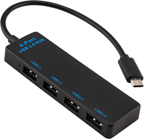 USB Hub 2.0 ، USB Splitter 1 in 2 Out Adapter- 2 Pack ، 2 Ports USB Expander for Macbook Air و Mac Mini و Tablet و Tab و Printer و Hard Drive و USB Flash Drive و Mouse و Keyboard والمزيد in Kuwait