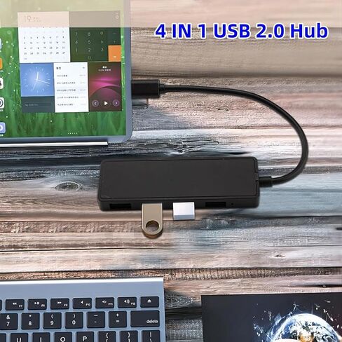 USB Hub 2.0 ، USB Splitter 1 in 2 Out Adapter- 2 Pack ، 2 Ports USB Expander for Macbook Air و Mac Mini و Tablet و Tab و Printer و Hard Drive و USB Flash Drive و Mouse و Keyboard والمزيد in Kuwait