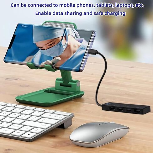 USB Hub 2.0 ، USB Splitter 1 in 2 Out Adapter- 2 Pack ، 2 Ports USB Expander for Macbook Air و Mac Mini و Tablet و Tab و Printer و Hard Drive و USB Flash Drive و Mouse و Keyboard والمزيد in Kuwait