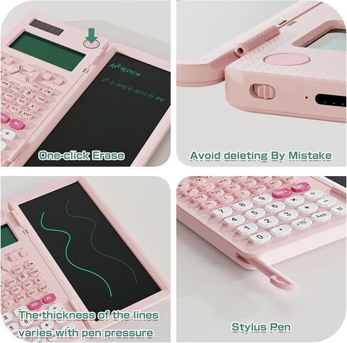 NEWYES 991EX Rechargeable Scientific Calculator with LCD Writing Tablet, Science Calculator with Notepad School Supplies,Black in Saudi Arabia