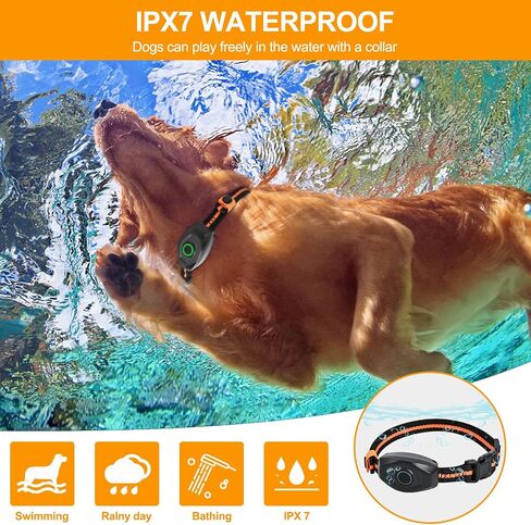 Dog Shock Collar with Remote Control,1300Ft,IP67 Waterproof Dog Training Collar with 3 Training Modes, Beep, Shock, Vibration,Safe Lock for Small, Middle,Large Dogs in Saudi Arabia